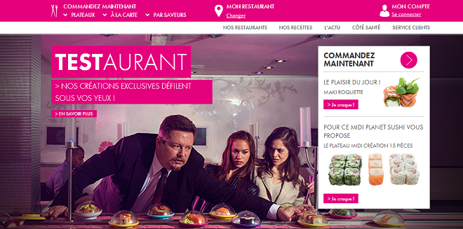 page accueil planet sushi