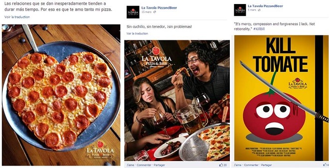 Pizzeria utilise facebook et fait salle comble tous les soirs