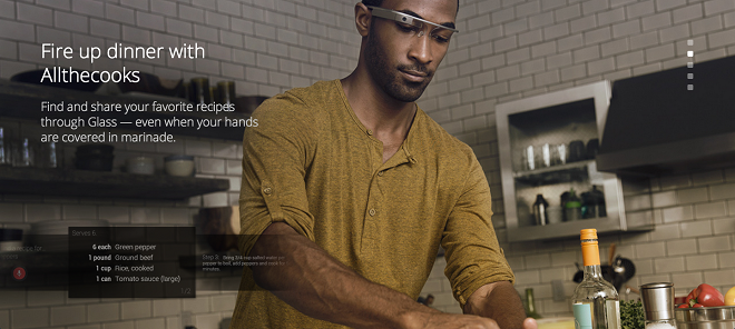 Application culinaire pour Google Glasses