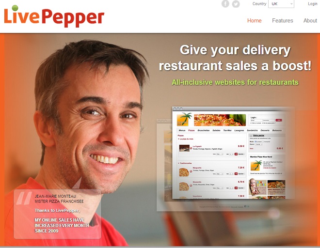 LivePepper e commerce for restaurants