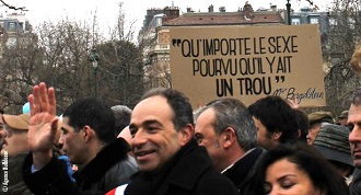 Coppe et Mr Bagelstein en manif à Paris