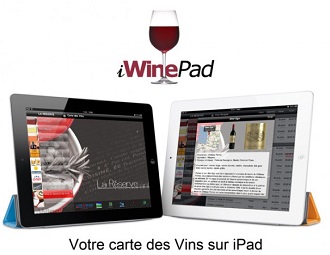 Carte des vins des restaurants sur un iPad