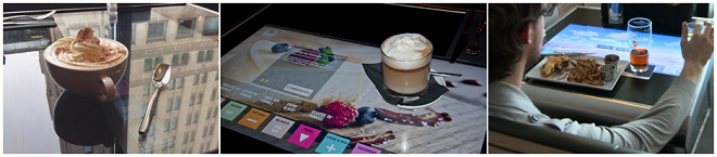 Table interactive pour restaurants