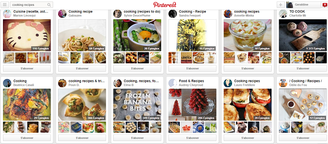 Pinterest board