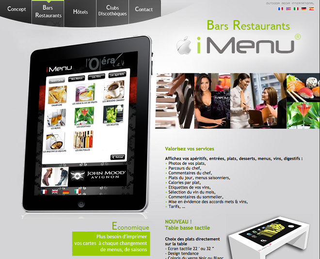 iMenu pour les restaurants