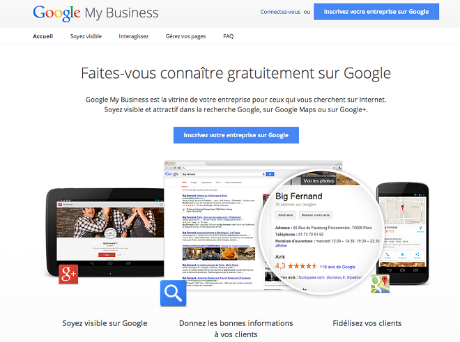 Google my business restaurant