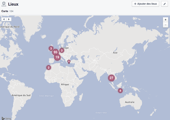 Geolocalisation sur Facebook