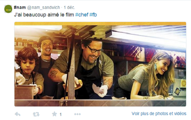 Film Chef sur Twitter