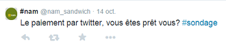 Paiement par Twitter