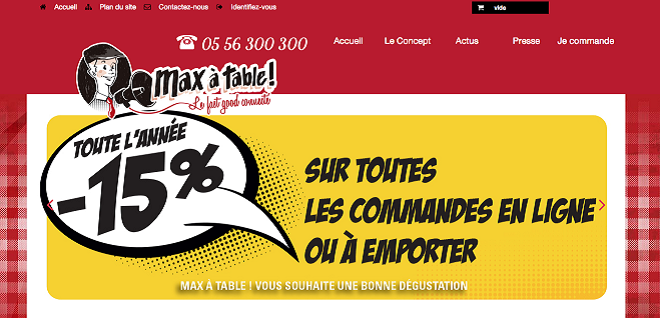 Commande en ligne Max à Table