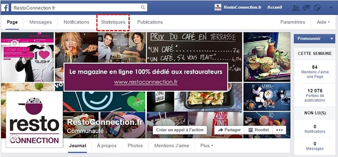 Les statistiques sur facebook