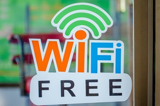 Free wifi at the restaurant