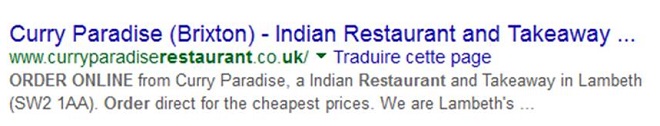 Curry paradise restaurant