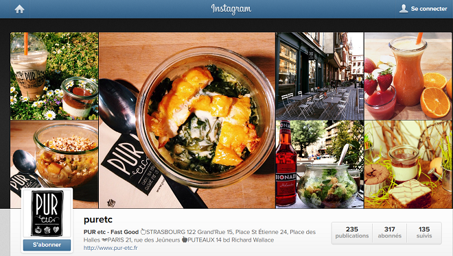 Instagram pour les restaurants