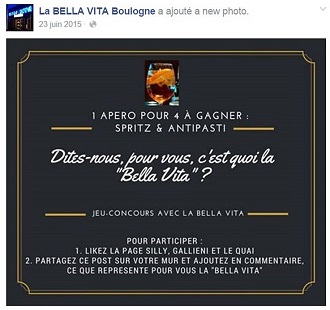 jeu concours facebook