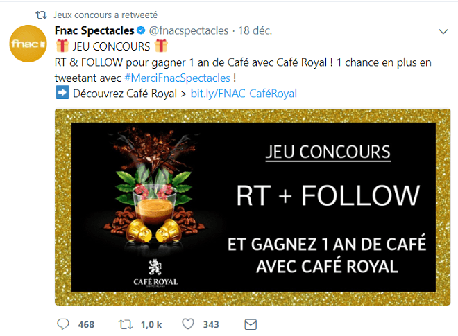 Jeu concours Twitter La Fnac