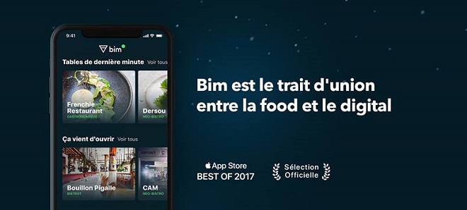 bim réservation en ligne de restaurant