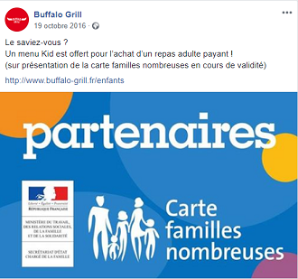 réduction famille nombreuse au restaurant