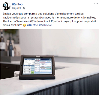 caisse tactile pour les restaurants ikentoo