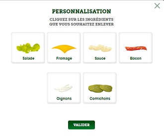 commande en ligne McDonald's